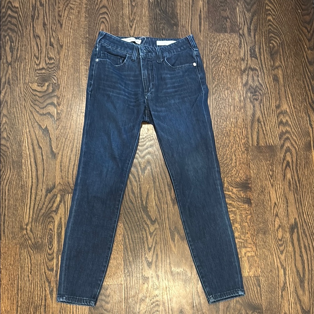 Pilcro Women's High Rise Dark Blue Jeans